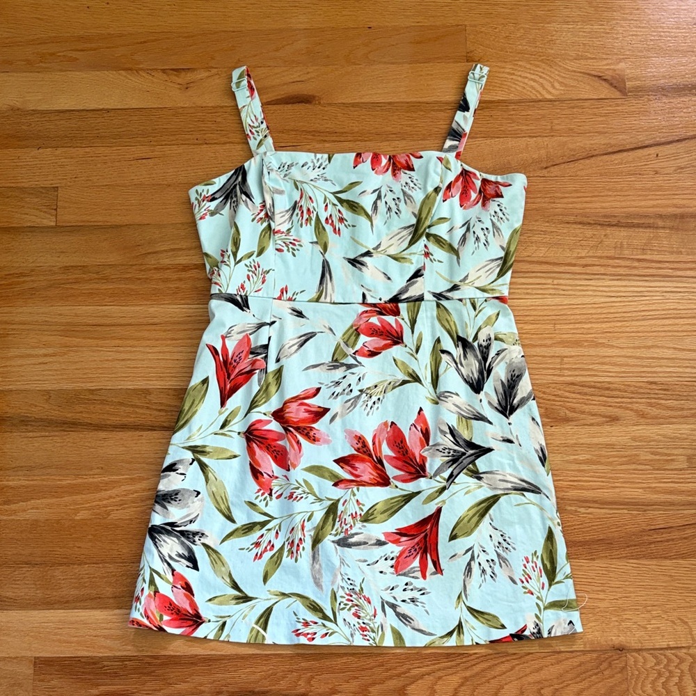French Connection Floral Print Sleeveless Dress